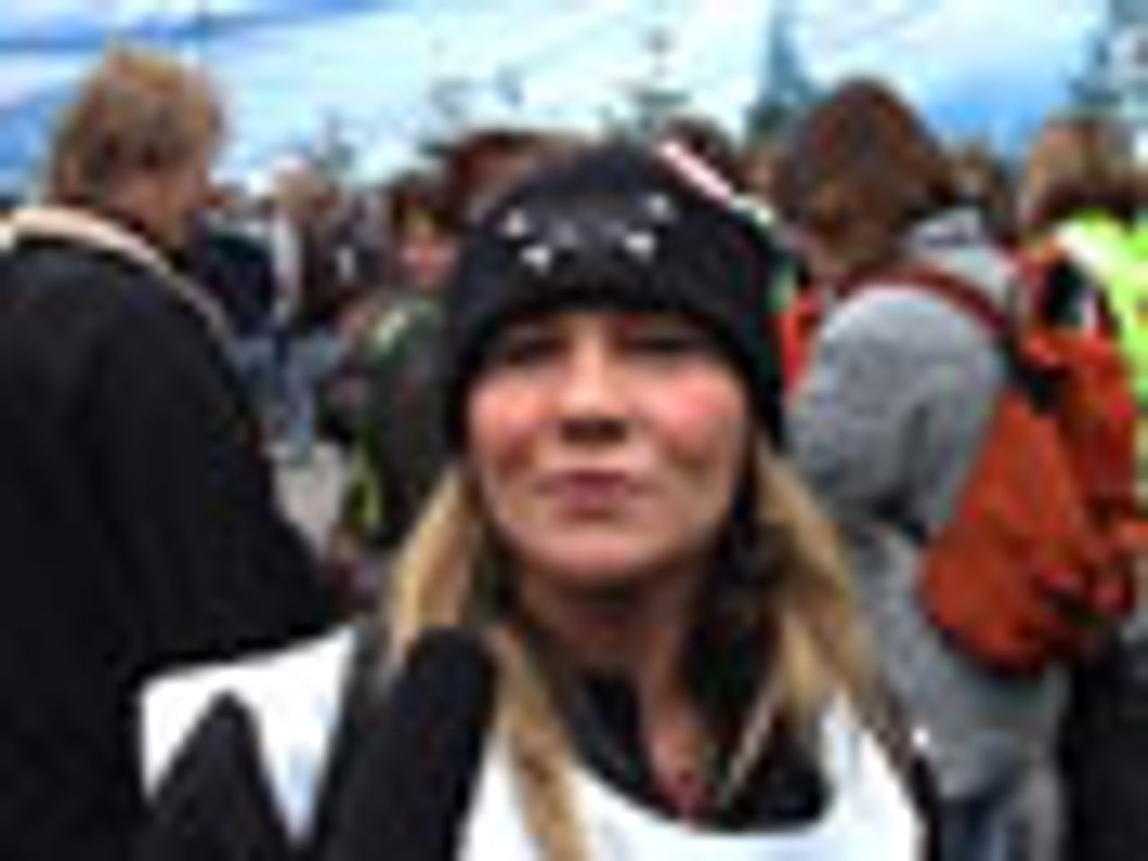 Lehrerin auf einer Demo gegen den rot-roten Senat in Berlin (10.11.2008)
