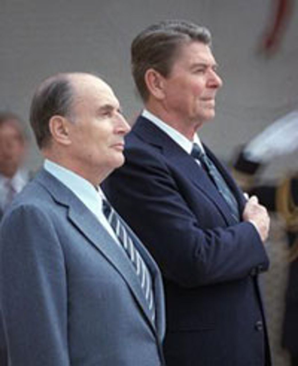 Mitterrand, Reagan