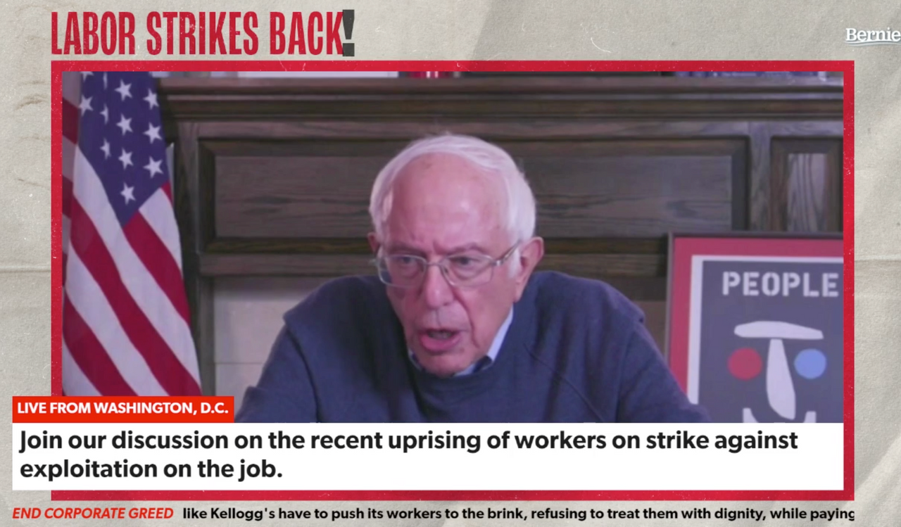 In wake of rejection of Deere sellout contract, Sanders' “Labor Strikes Back” forum covers for …