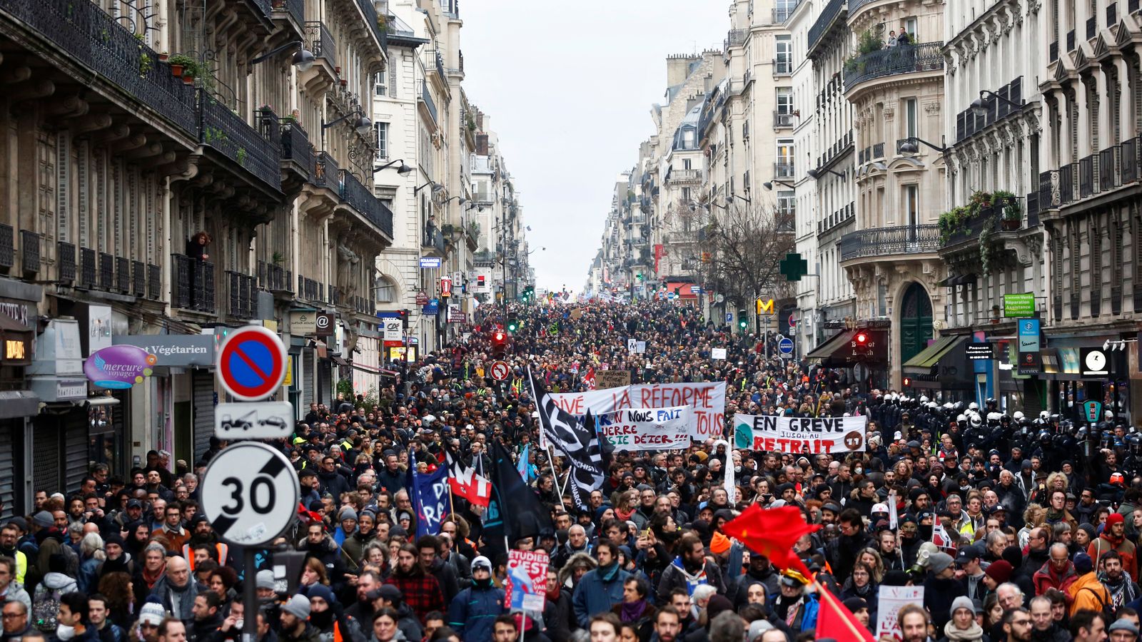 Millions march in France as strikes against Macron pension cut spread ...