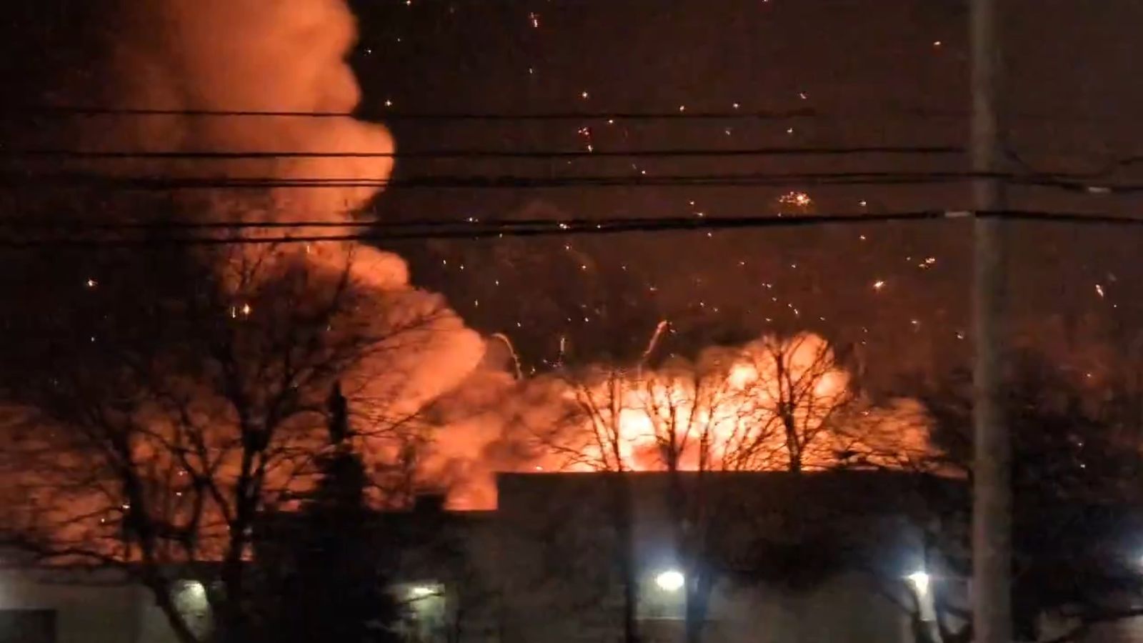 Teenager killed by exploding metal canister in Michigan warehouse fire ...