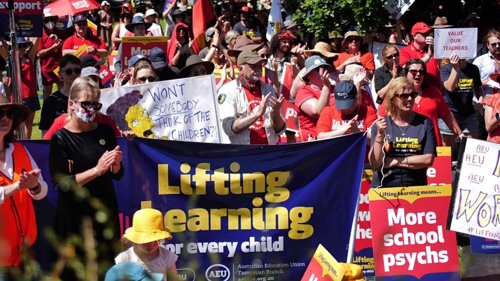 Public Sector Workers Across Tasmania Australia Strike Against Government Austerity Measures 3214