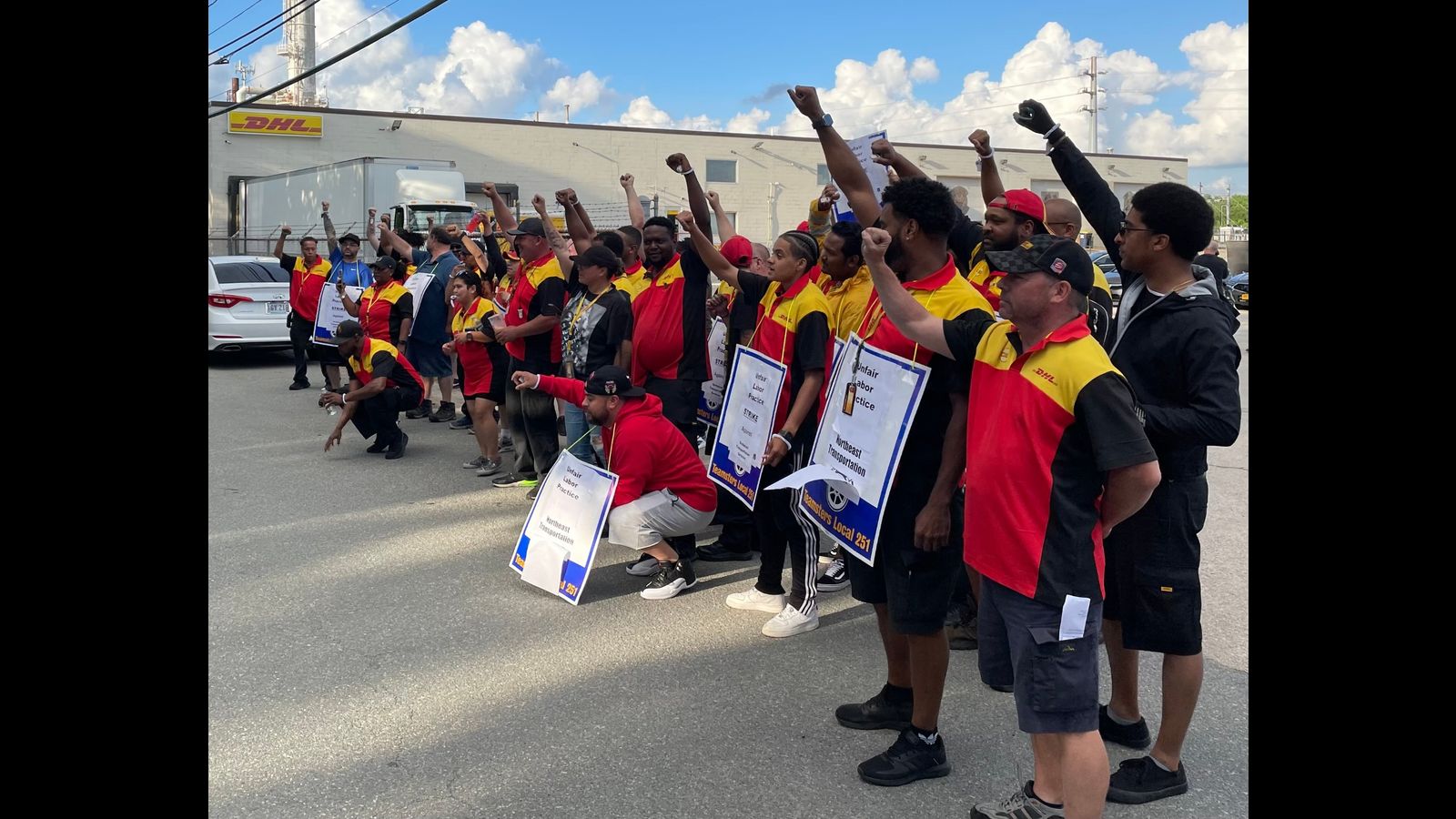 DHL strike in Rhode Island for livable wages and affordable health care