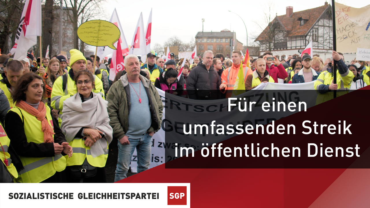 Für Einen Umfassenden Streik Im öffentlichen Dienst Und Darüber Hinaus ...