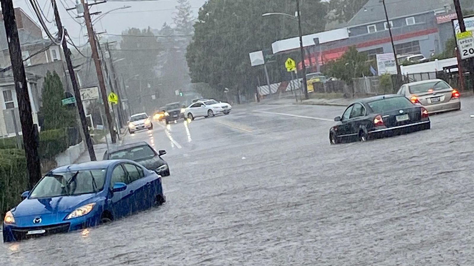 Torrential downpour produces flash flooding in parts of Rhode Island