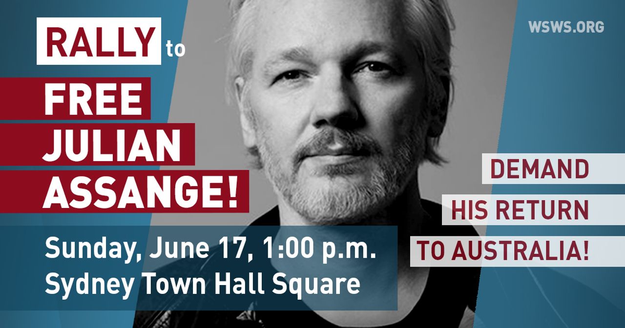 Demand freedom for Julian Assange! Join the demonstration in Sydney on