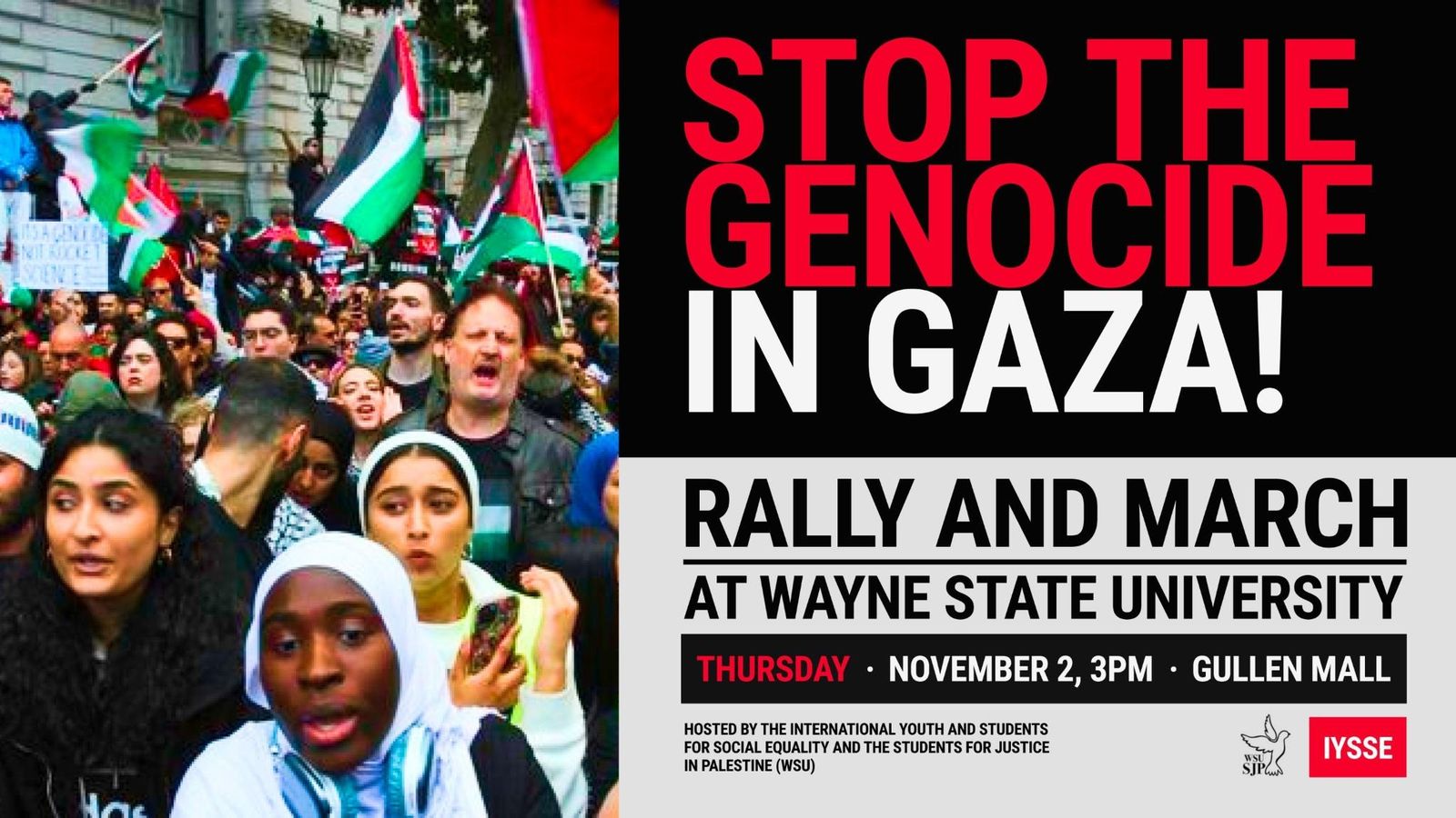 Stop the Genocide in Gaza!: Wayne State IYSSE and Students for Justice ...