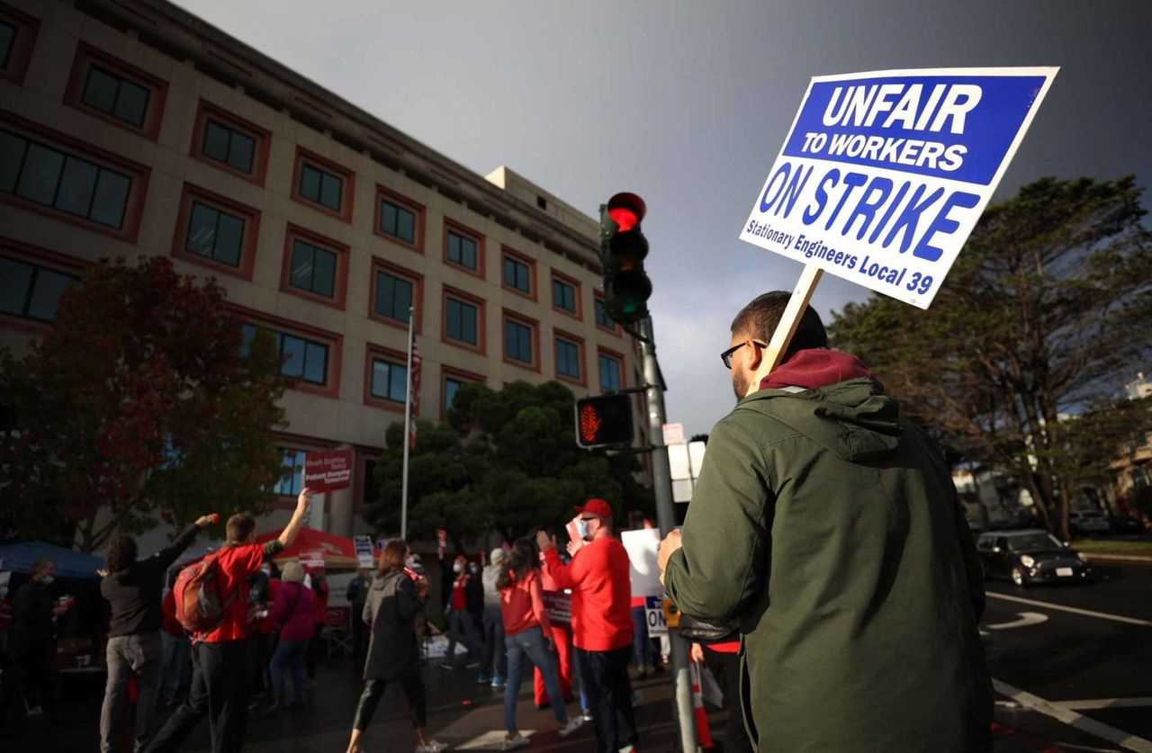 Kaiser unions call out 40,000 workers in oneday sympathy strike with