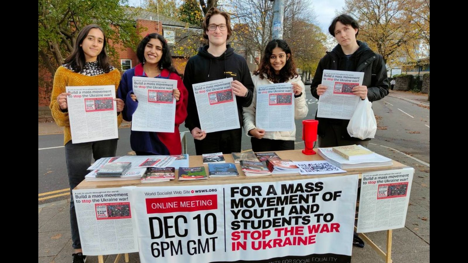 IYSSE campaign for online anti war meeting at UK universities and